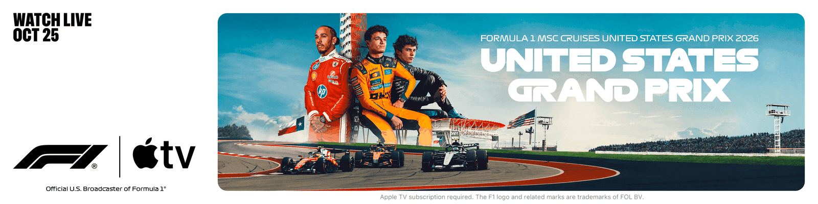 Watch Formula 1 on Apple TV